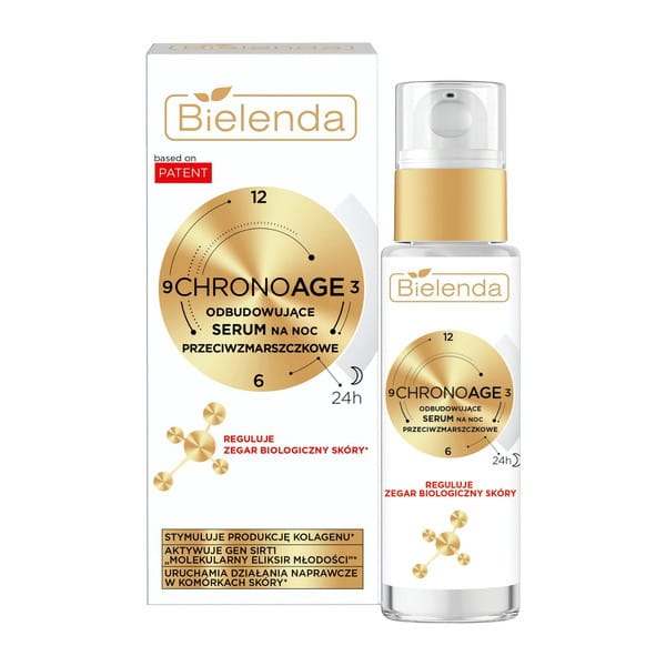Bielenda Chrono Age 24H odbudowujące serum przeciwzmarszczkowe na noc 30 ml