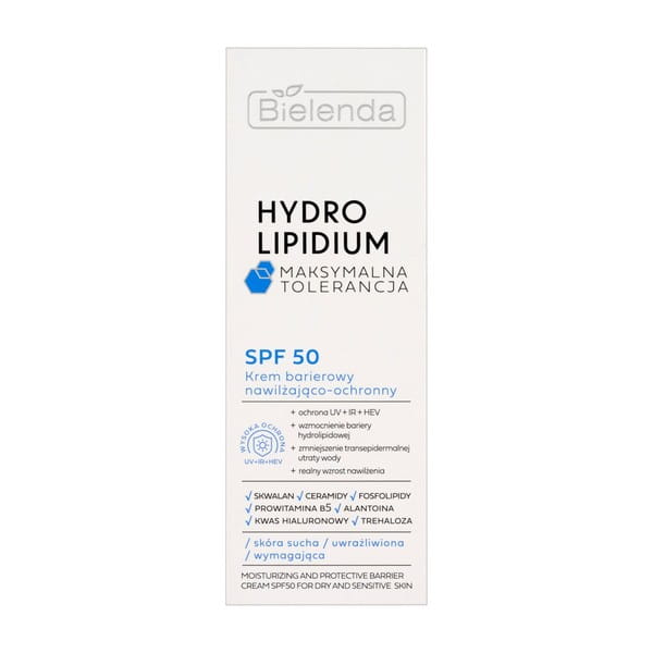 Bielenda Hydro Lipidium krem barierowy nawilżająco-ochronny, SPF 50 30 ml