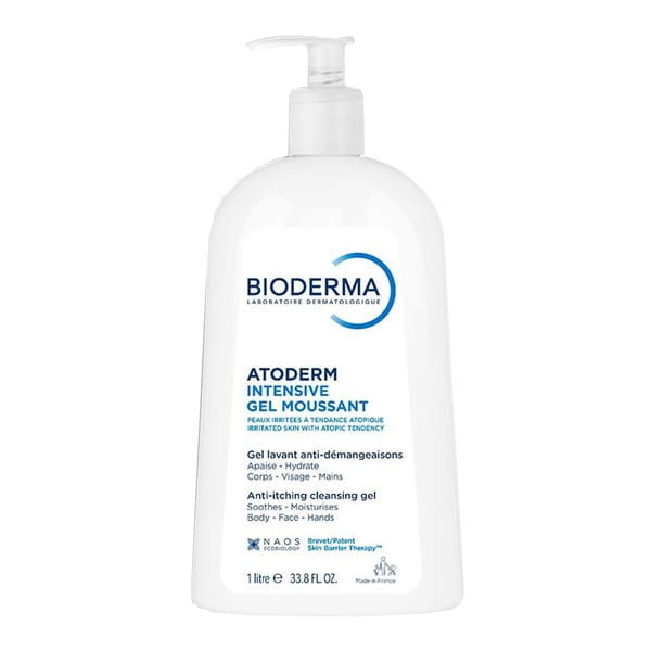 Bioderma Atoderm Intensive Gel moussant łagodny żel oczyszczający i natłuszczając 1 l