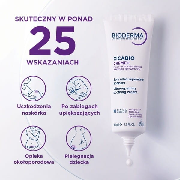 Bioderma Cicabio Creme+ krem naprawczo-kojący 40 ml