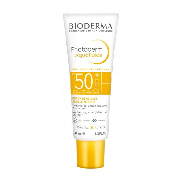 Bioderma Photoderm Aquafluide SPF50+ ultralekki fluid przeciwsłoneczny odcień bezbarwny 40 ml