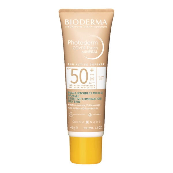 Bioderma Photoderm Cover Touch Mineral kryjący fluid bardzo jasny SPF 50+ 40 g