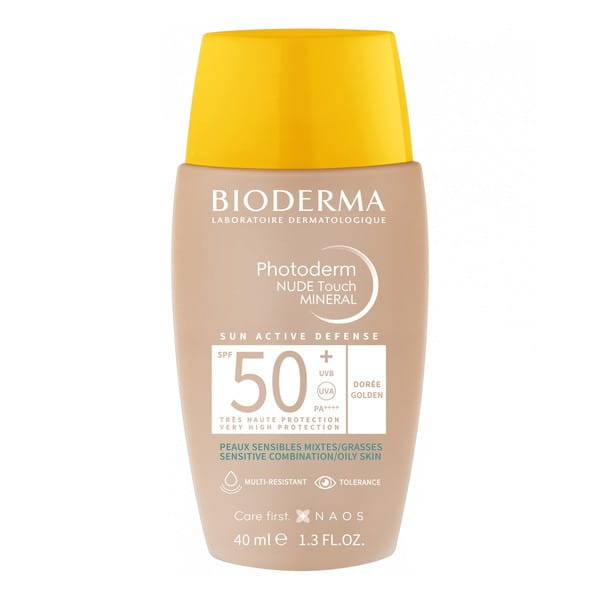 Bioderma Photoderm Nude Touch podkład mineralny z filtrem SPF 50+ kolor ciemny 40 ml