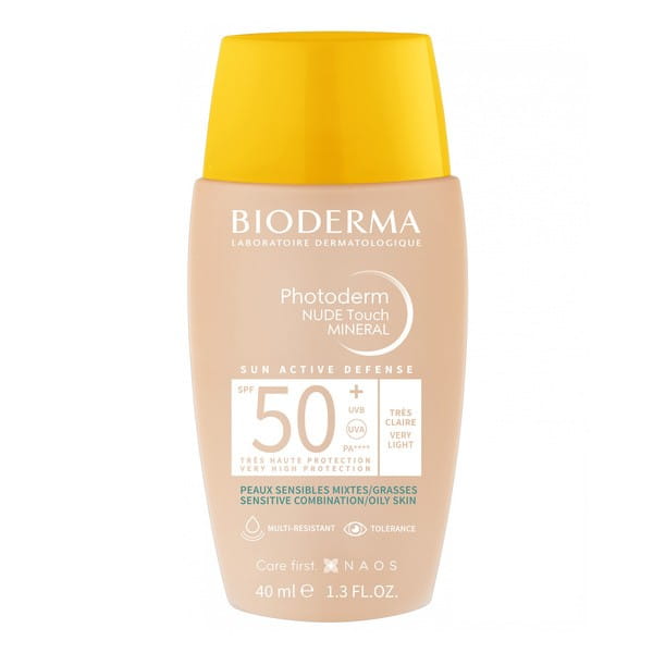Bioderma Photoderm Nude Touch podkład z filtrem SPF 50+ kolor bardzo jasny 40 ml
