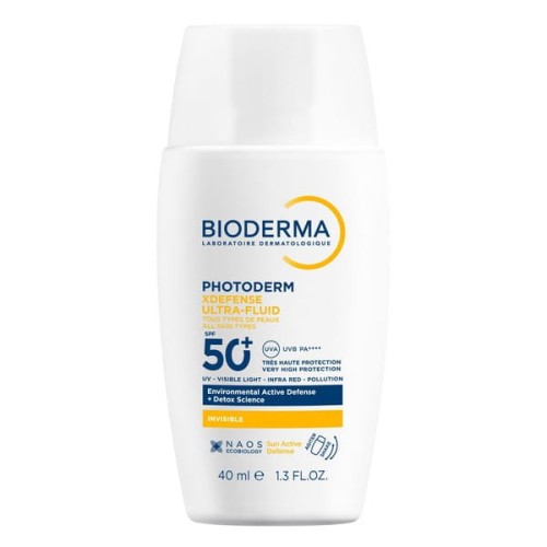 Bioderma Photoderm XDefense Ultra-Fluid ochronny ultralekki fluid SPF 50+ bezbarwny 40 ml