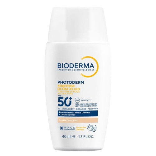 Bioderma Photoderm XDefense Ultra ochronny ultralekki fluid SPF 50+ odcień 01 40 ml