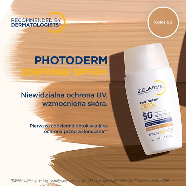 Bioderma Photoderm XDefense Ultra ochronny ultralekki fluid SPF 50+ odcień 03 40 ml