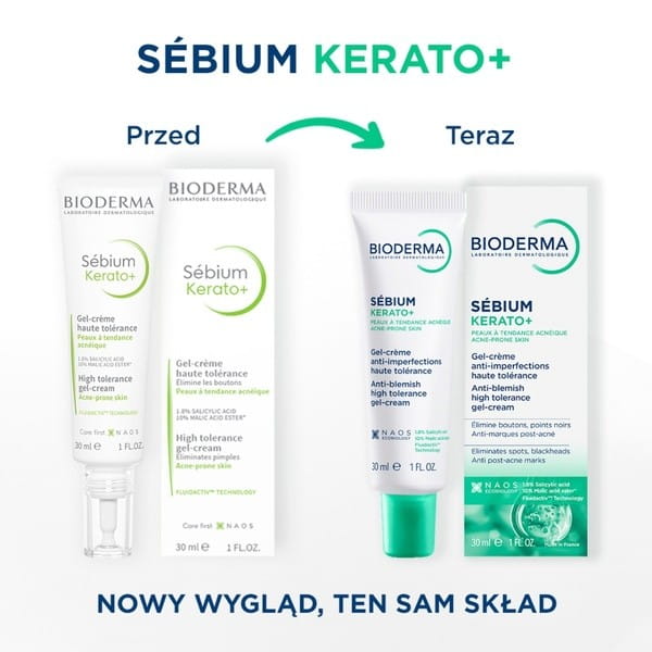 Bioderma Sebium Kerato+ żel-krem przeciwtrądzikowy 30 ml