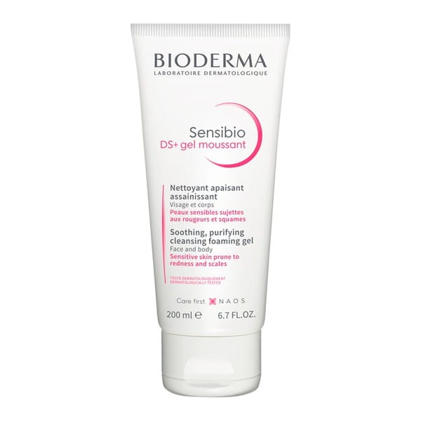 Bioderma Sensibio DS+ żel oczyszczający do skóry zaczerwienionej i z ŁZS 200 ml