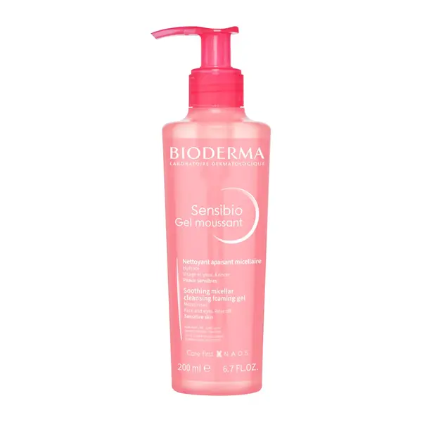 Bioderma Sensibio Gel Moussant łagodzący żel micelarny do oczyszczania twarzy o działaniu nawilżającym 200 ml