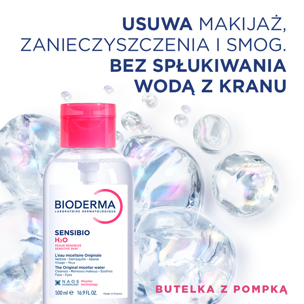Bioderma Sensibio H2O Eye dwufazowa woda micelarna do demakijażu oczu i ust 125 ml
