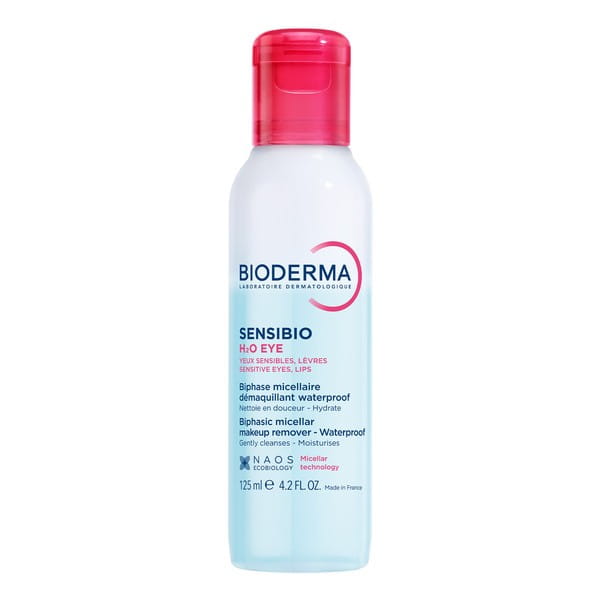 Bioderma Sensibio H2O Eye dwufazowa woda micelarna do demakijażu oczu i ust 125 ml