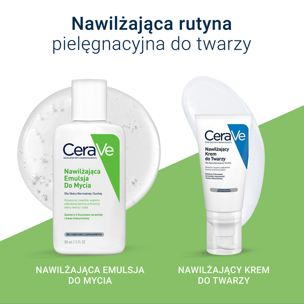 CeraVe nawilżająca emulsja do mycia dla skóry normalnej i suchej 88 ml