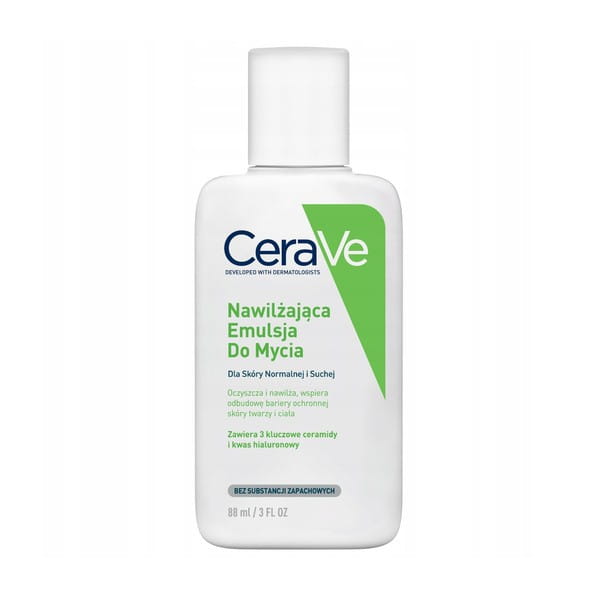 CeraVe nawilżająca emulsja do mycia dla skóry normalnej i suchej 88 ml