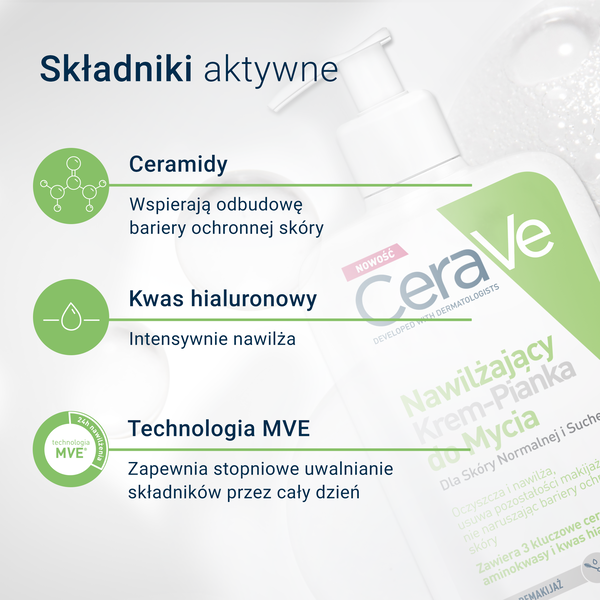 CeraVe nawilżający krem-pianka do mycia 473 ml