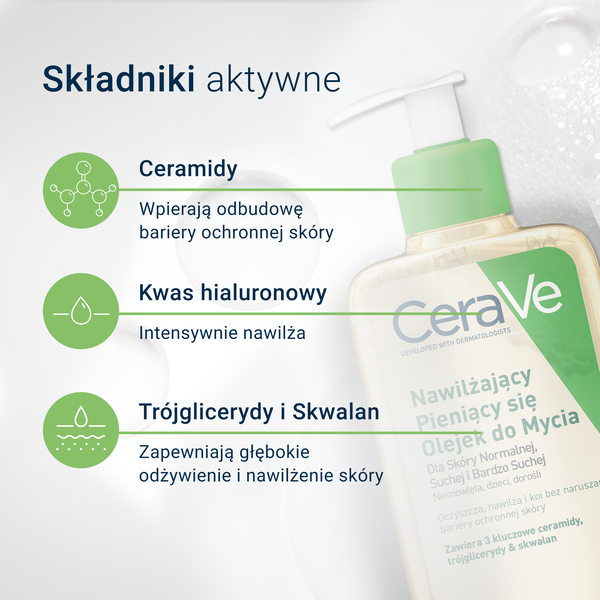 CeraVe nawilżający pieniący się olejek do mycia 236 ml