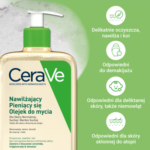 CeraVe nawilżający pieniący się olejek do mycia 473 ml