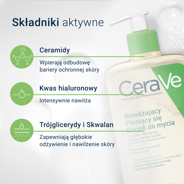 CeraVe nawilżający pieniący się olejek do mycia 473 ml