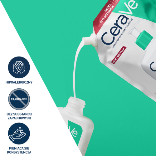 CeraVe oczyszczający żel do mycia z ceramidami dla skóry normalnej i tłustej refill 473 ml