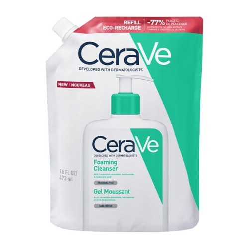 CeraVe oczyszczający żel do mycia z ceramidami dla skóry normalnej i tłustej refill 473 ml