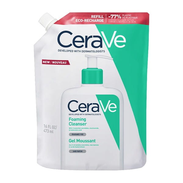 CeraVe oczyszczający żel do mycia z ceramidami dla skóry normalnej i tłustej refill 473 ml