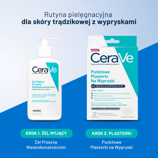 CeraVe punktowe plasterki na wypryski 22 szt.