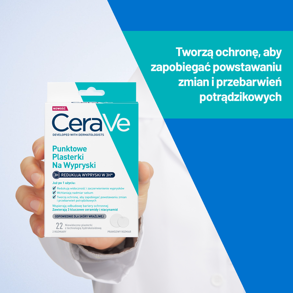 CeraVe punktowe plasterki na wypryski 22 szt.