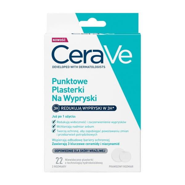 CeraVe punktowe plasterki na wypryski 22 szt.