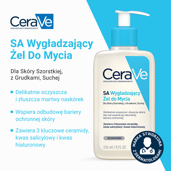 CeraVe SA wygładzający żel do mycia 236 ml