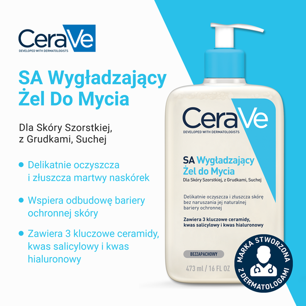 CeraVe SA wygładzający żel do mycia 473 ml