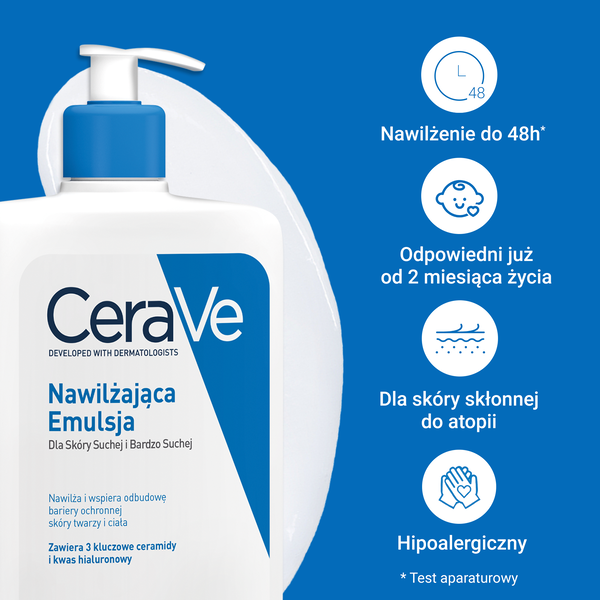 CeraVe nawilżająca emulsja dla skóry suchej i bardzo suchej 473 ml