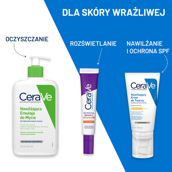 CeraVe nawilżająca emulsja do mycia dla skóry normalnej i suchej 473 ml