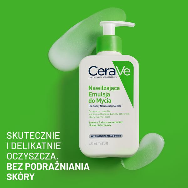 CeraVe nawilżająca emulsja do mycia dla skóry normalnej i suchej 473 ml