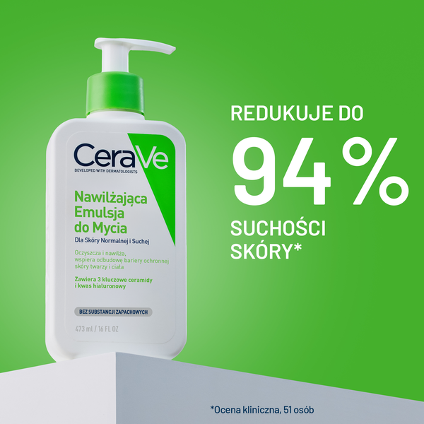 CeraVe nawilżająca emulsja do mycia dla skóry normalnej i suchej 473 ml