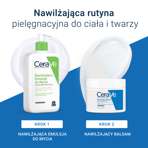 CeraVe balsam nawilżający do ciała i twarzy dla skóry suchej i bardzo suchej 340 g