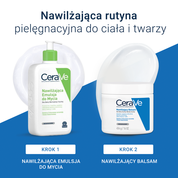 CeraVe balsam nawilżający do ciała i twarzy dla skóry suchej i bardzo suchej 454 g