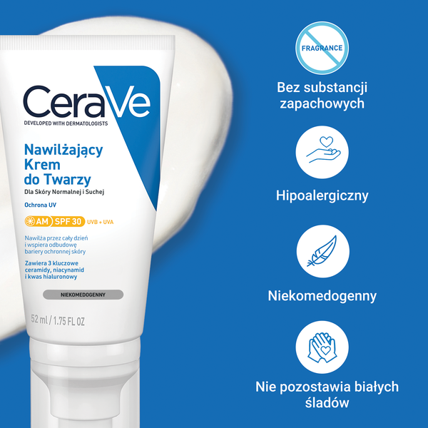 CeraVe nawilżający krem do twarzy SPF 30 52 ml