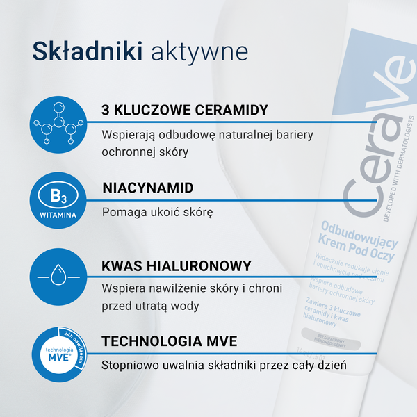 CeraVe odbudowujący krem pod oczy dla skóry normalnej i suchej 14 ml