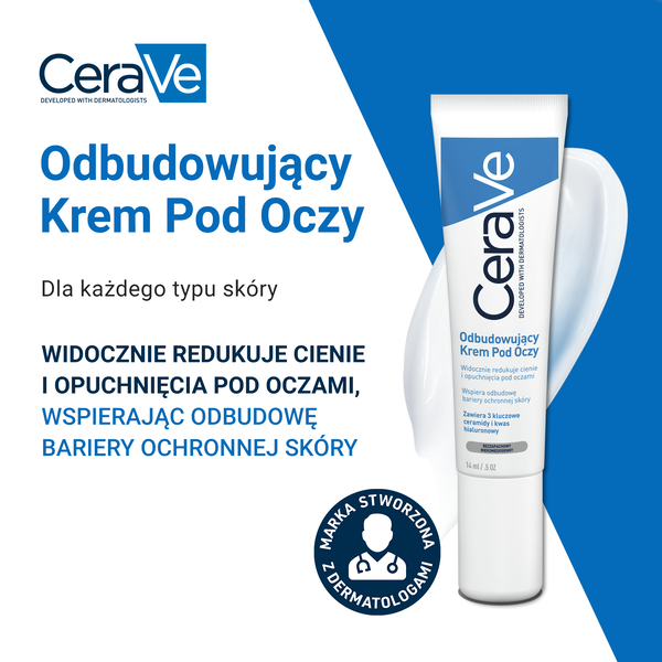 CeraVe odbudowujący krem pod oczy dla skóry normalnej i suchej 14 ml