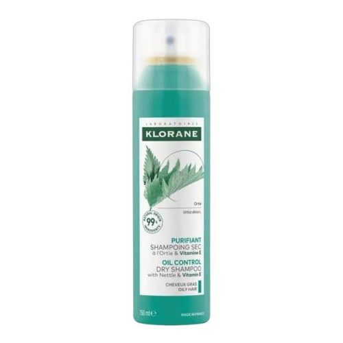 Klorane szampon suchy, seboregulujący z pokrzywą i witaminą E 150 ml