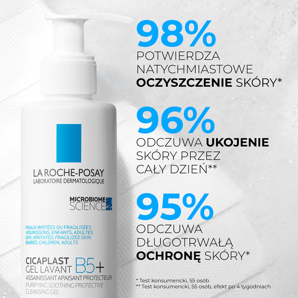 La Roche-Posay Cicaplast Gel Lavant B5+ żel myjący do delikatnej i podrażnionej skóry 200 ml