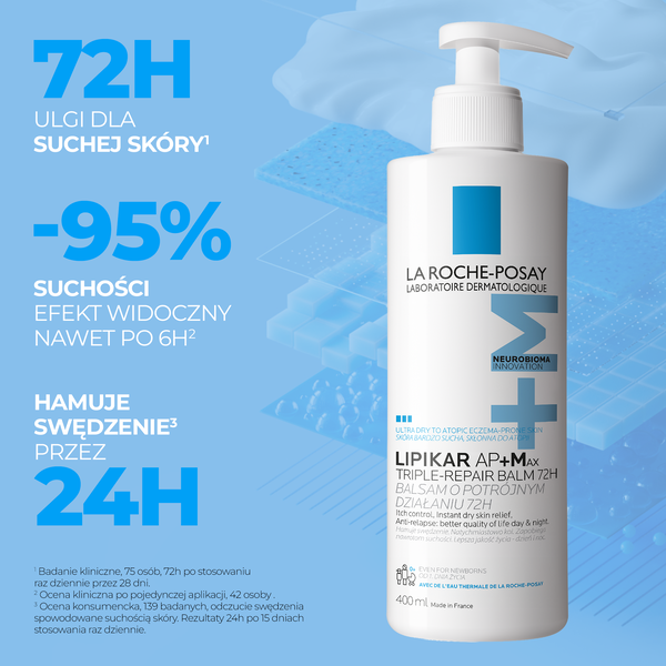 La Roche-Posay Lipikar Baume AP+Max balsam o potrójnym działaniu 400 ml
