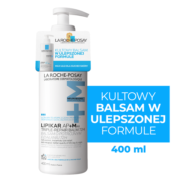 La Roche-Posay Lipikar Baume AP+Max balsam o potrójnym działaniu 400 ml
