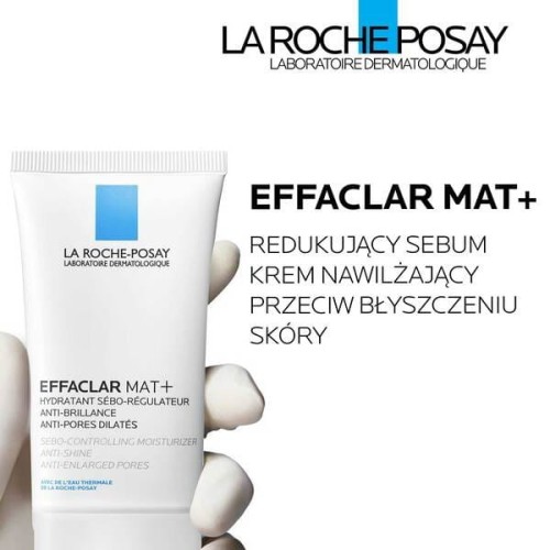 La Roche-Posay Effaclar Mat+ seboregulujący krem przeciw błyszczeniu skóry 40 ml