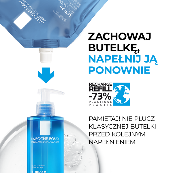 La Roche-Posay Lipikar Gel Lavant żel myjąco-kojący refill 400 ml