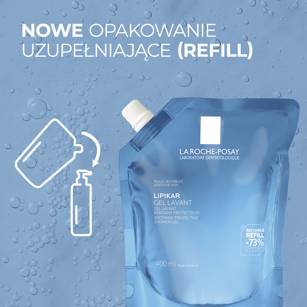 La Roche-Posay Lipikar Gel Lavant żel myjąco-kojący refill 400 ml