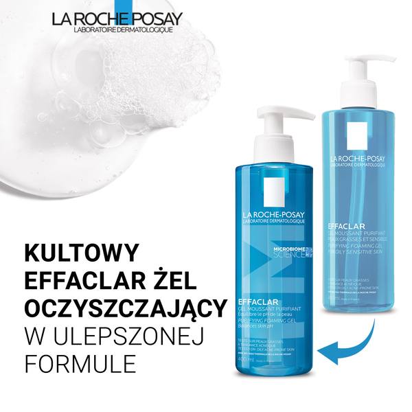 La Roche-Posay Effaclar Foaming Gel żel oczyszczający dla skóry skłonnej do trądziku 400 ml