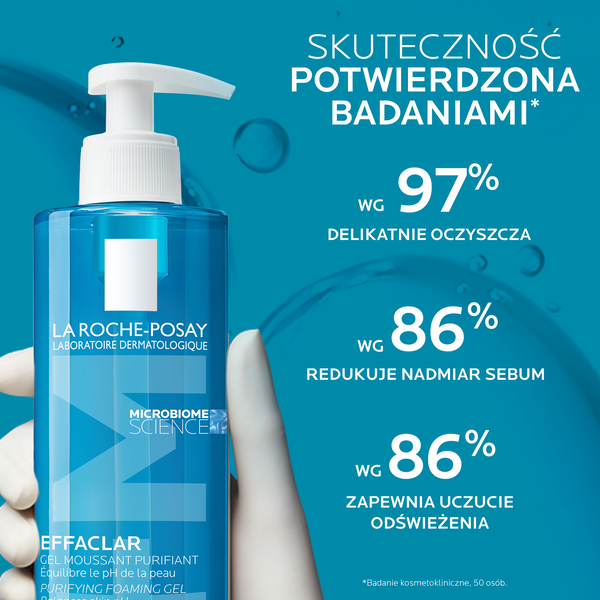 La Roche-Posay Effaclar Foaming Gel żel oczyszczający dla skóry skłonnej do trądziku 400 ml
