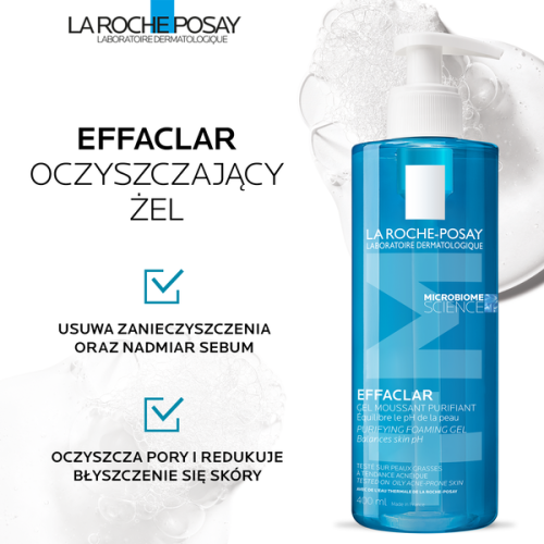 La Roche-Posay Effaclar Foaming Gel żel oczyszczający dla skóry skłonnej do trądziku 400 ml