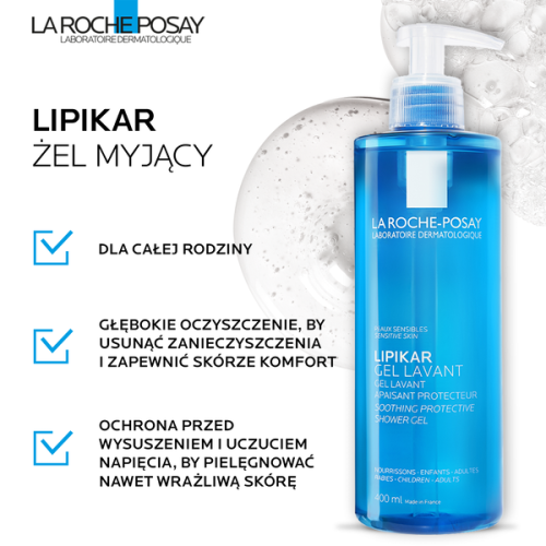 La Roche-Posay Lipikar Gel Lavant żel myjący pod prysznic 400 ml